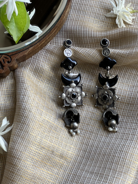 BRASS & FABRIC Handcrafted EARRINGS