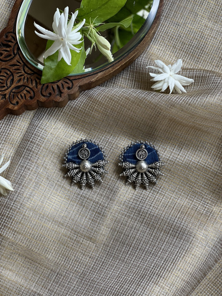 BRASS & FABRIC Handcrafted EARRINGS