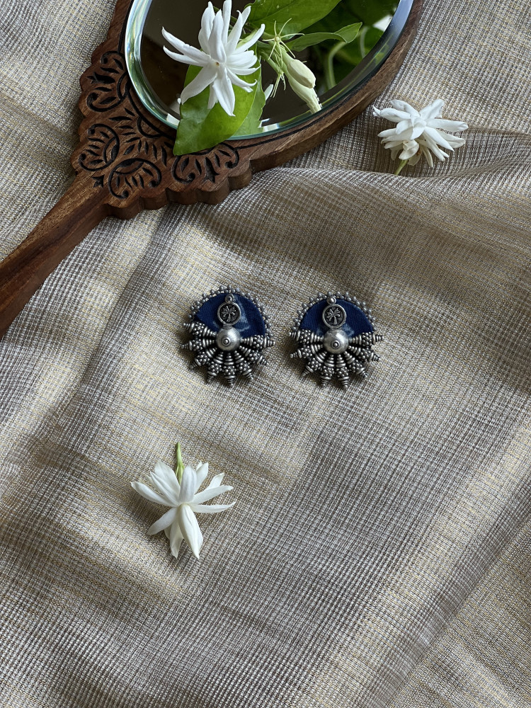 Image of BRASS &amp; FABRIC Handcrafted EARRINGS