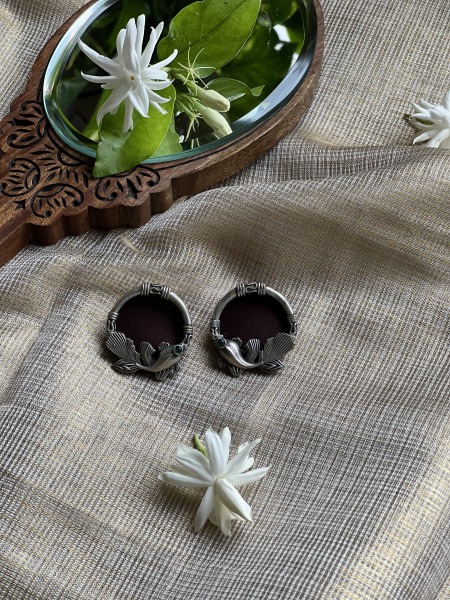BRASS & FABRIC Handcrafted EARRINGS