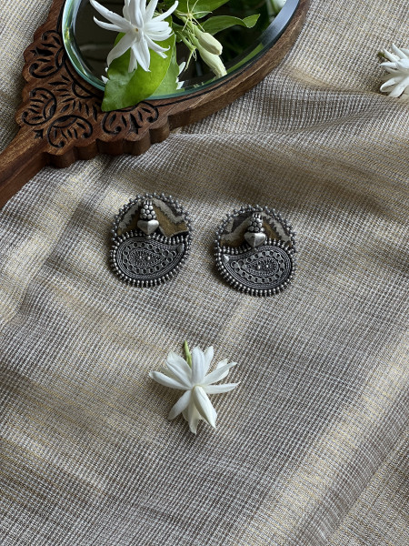 BRASS & FABRIC Handcrafted EARRINGS