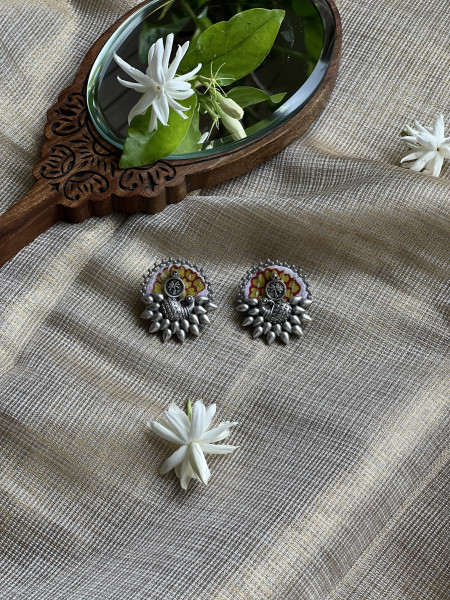 BRASS & FABRIC Handcrafted EARRINGS