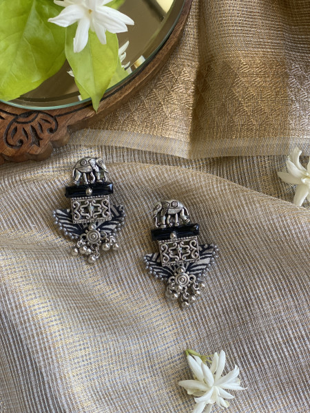 BRASS & FABRIC Handcrafted EARRINGS