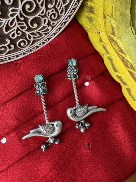 BRASS & FABRIC Handcrafted EARRINGS