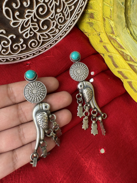 BRASS & FABRIC Handcrafted EARRINGS