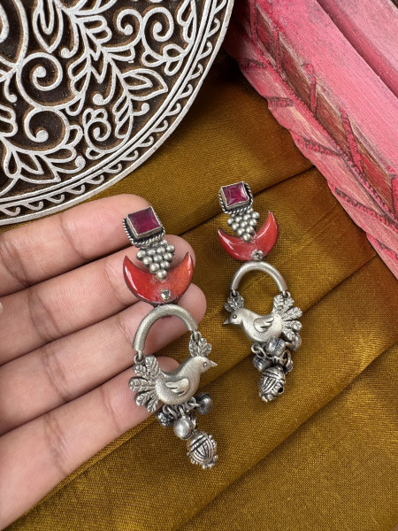 BRASS & FABRIC Handcrafted EARRINGS
