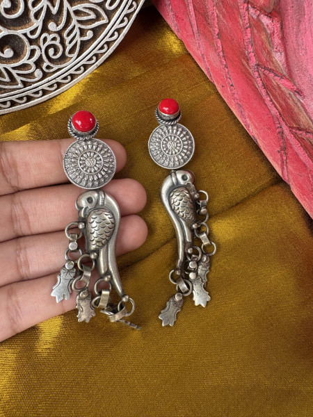 BRASS & FABRIC Handcrafted EARRINGS