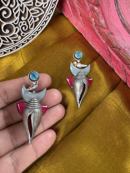 BRASS & FABRIC Handcrafted EARRINGS