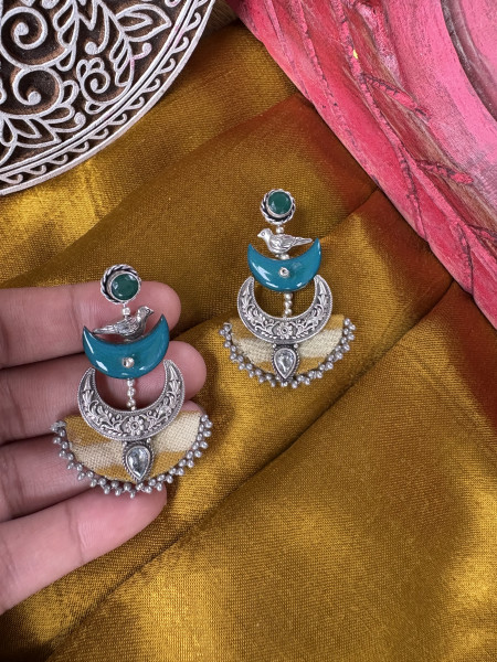 BRASS & FABRIC Handcrafted EARRINGS