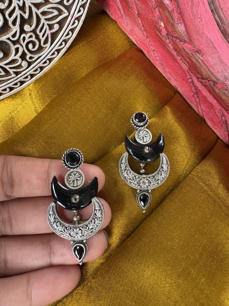 BRASS & FABRIC Handcrafted EARRINGS