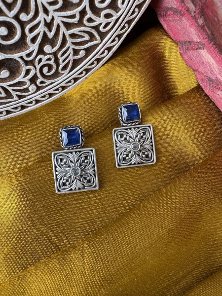 BRASS & FABRIC Handcrafted EARRINGS
