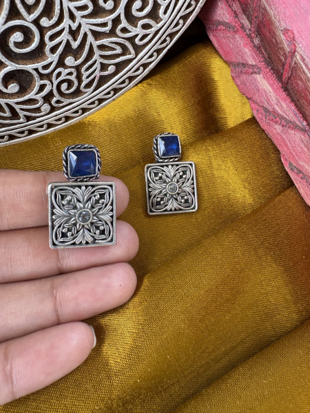 BRASS & FABRIC Handcrafted EARRINGS