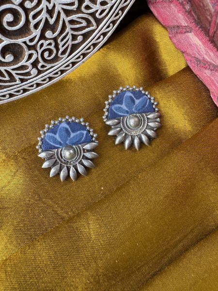 BRASS & FABRIC Handcrafted EARRINGS
