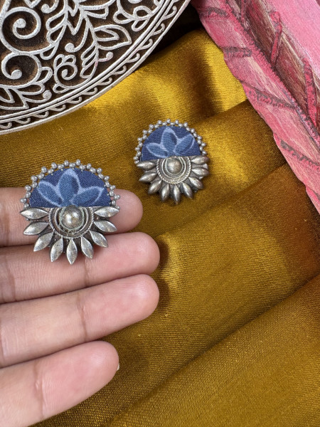 BRASS & FABRIC Handcrafted EARRINGS