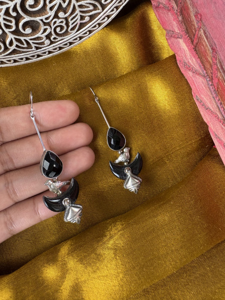 BRASS & FABRIC Handcrafted EARRINGS