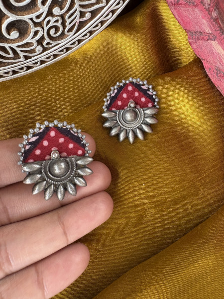 BRASS & FABRIC Handcrafted EARRINGS