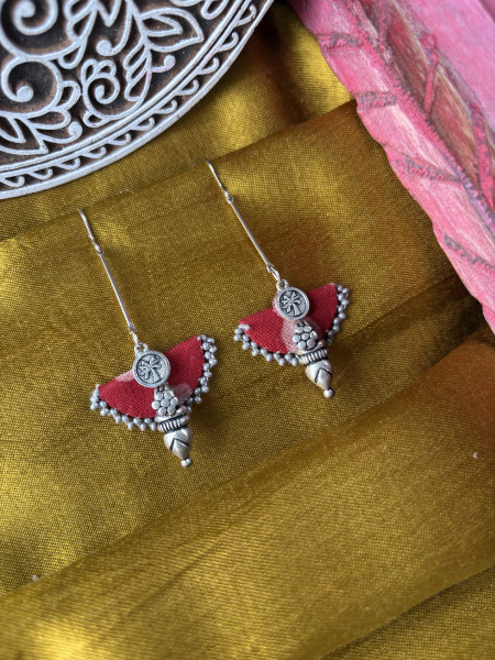 BRASS & FABRIC Handcrafted EARRINGS