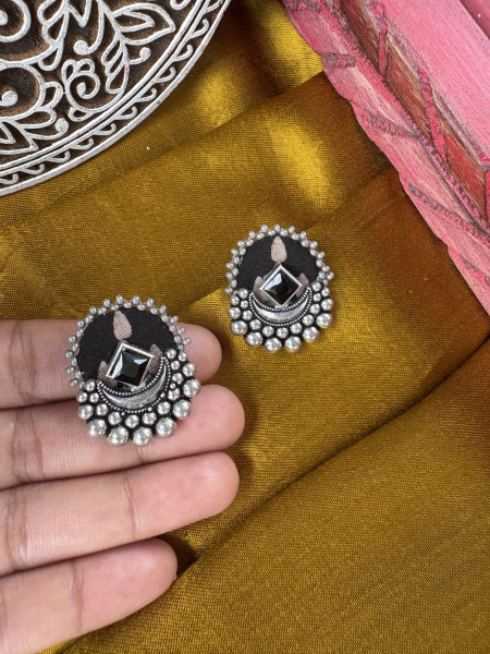 BRASS & FABRIC Handcrafted EARRINGS