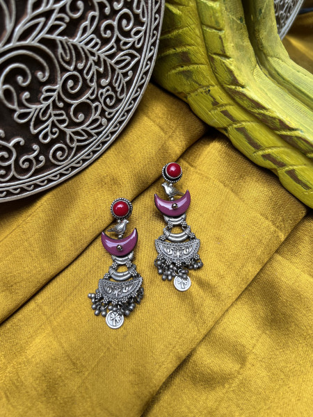 BRASS & FABRIC Handcrafted EARRINGS