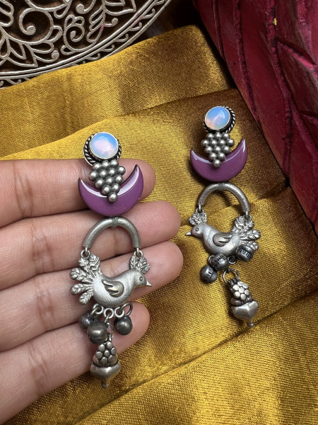 BRASS & FABRIC Handcrafted EARRINGS