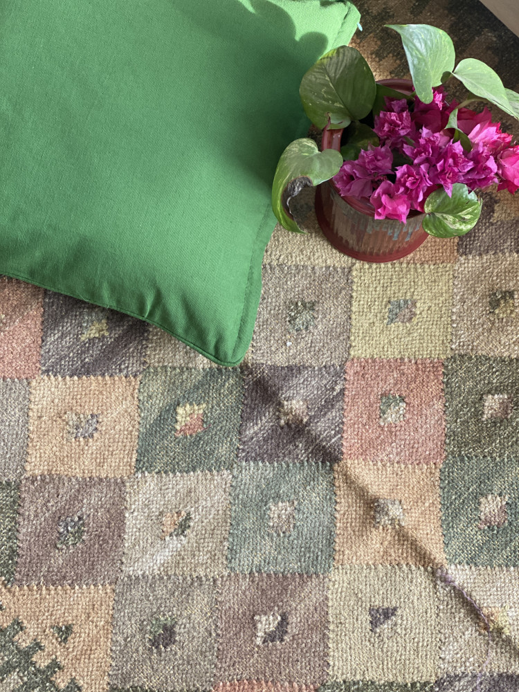 Image of MULTI COLOR WOOL &amp; COTTON KILIM HAND WOVEN DURRIE