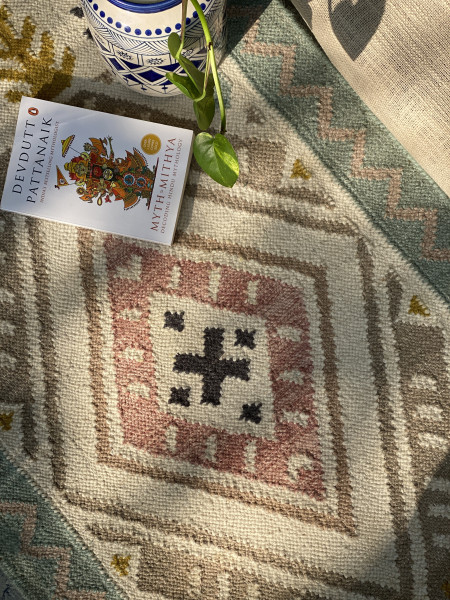 MULTI COLOUR WOOL & COTTON KILIM HAND WOVEN DURRIE