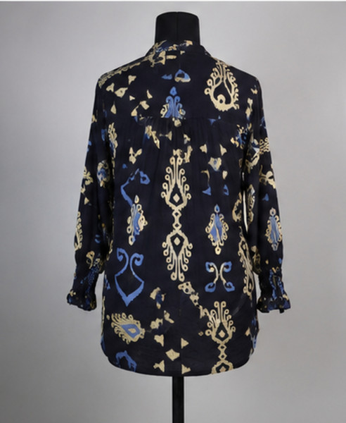 Women’s Navy Printed Tunic Top | Brunch, Travel,  Smart  & Evening Casual