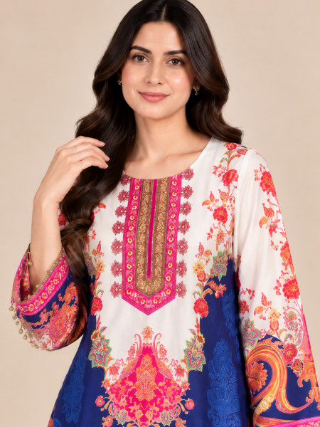 Royal Paisley Bloom Co-ord Set