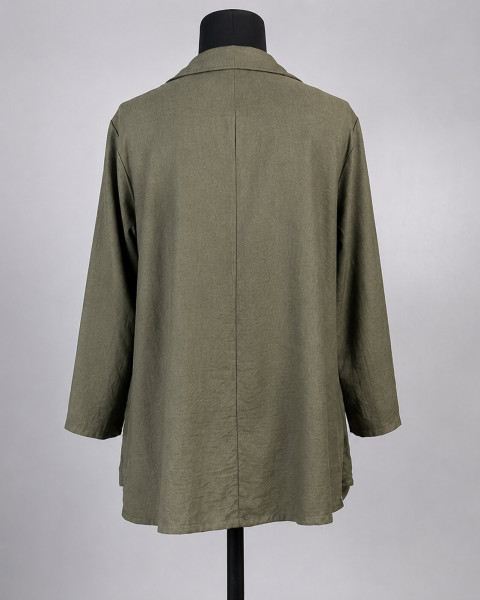 Olive Green Embroidered Tunic Top