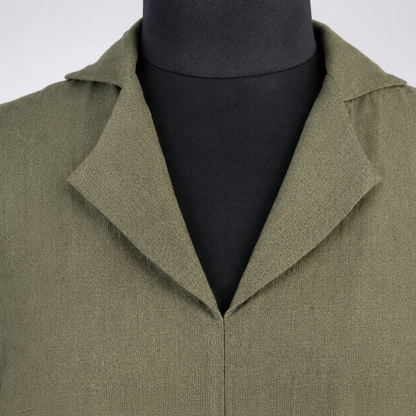 Olive Green Embroidered Tunic Top