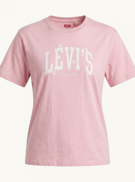Women's Pink Graphic Print Crew Neck T-Shirt