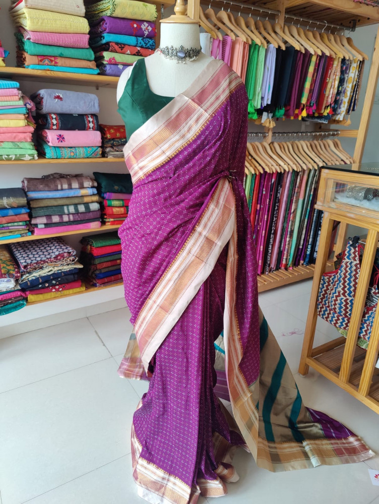Image of Ilkal saree | Magenta