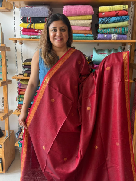 Mercerized Cotton Jamadani Weaving Saree
