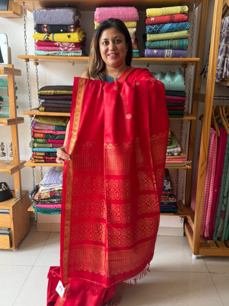 Mercerized Cotton Jamadani Weaving Saree