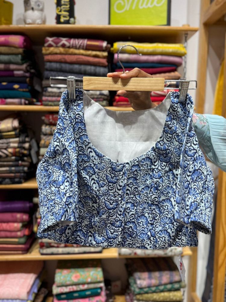 Image of Stretchable Blouse - Size 36 to 38 - Light Blue