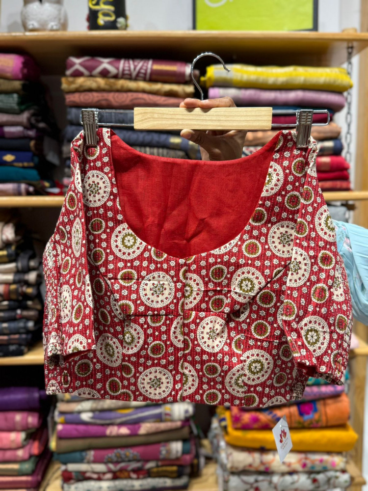 Image of Stretchable Blouse - Size 36 to 38 - Red