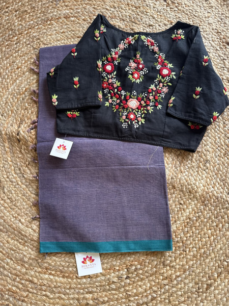 Cotton Saree with Handwork Blouse