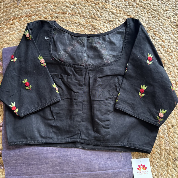Cotton Saree with Handwork Blouse