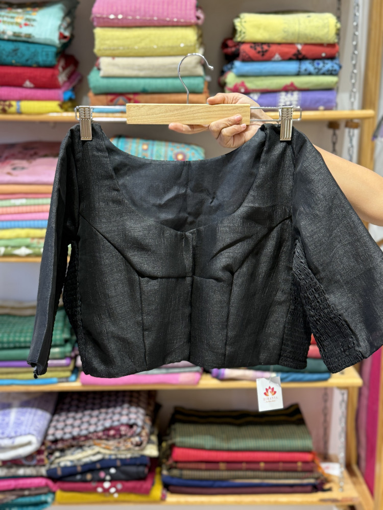 Image of Stretchable Blouse Black - Size 40 to 44