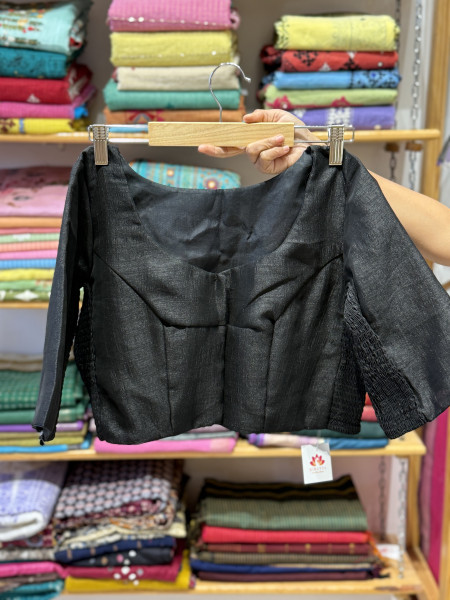 Stretchable Blouse Black - Size 40 to 44