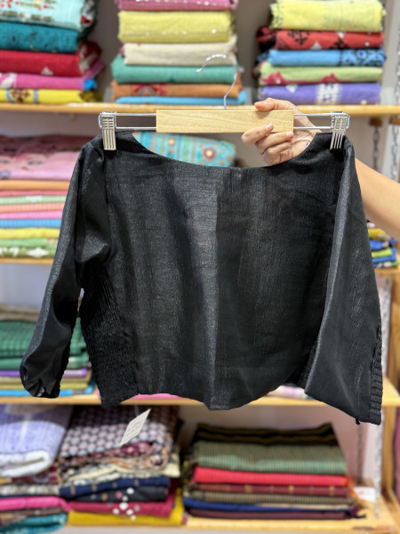 Stretchable Blouse Black - Size 40 to 44