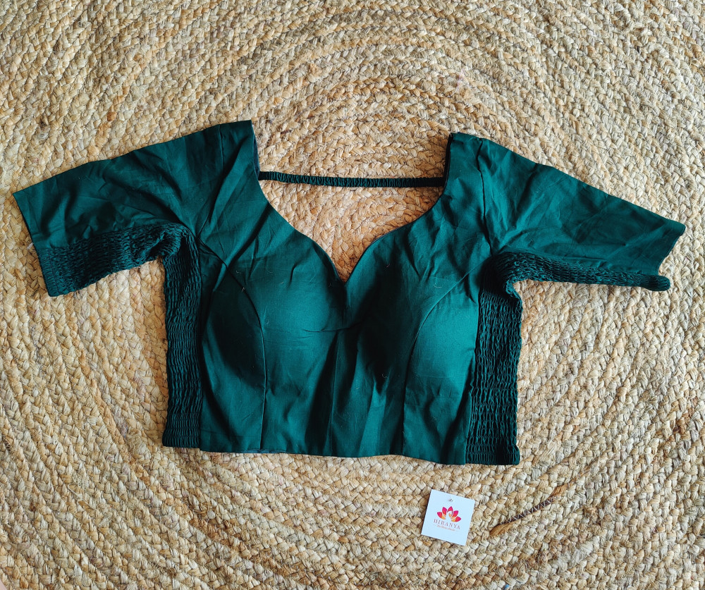 Image of Stretchable Blouse - Size 36 to 38 - Green