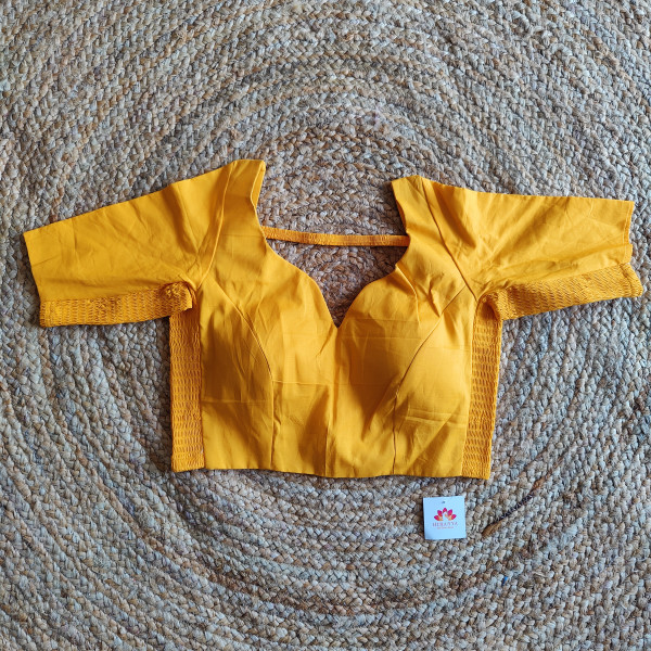 Stretchable Blouse - Size 36 to 38 - Yellow
