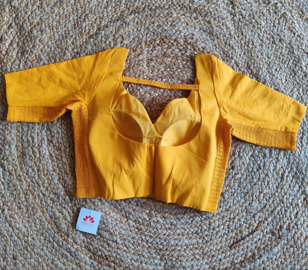 Stretchable Blouse - Size 36 to 38 - Yellow
