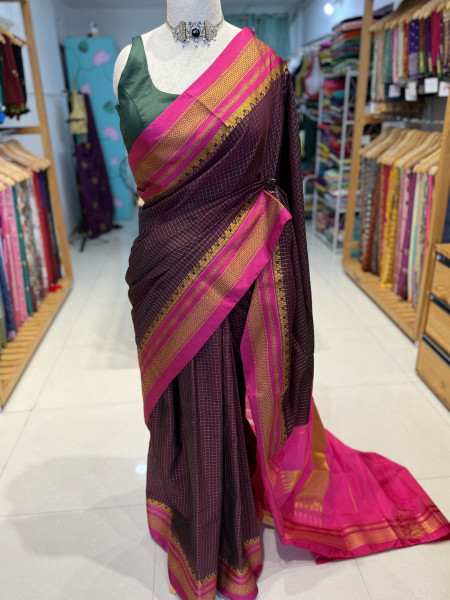 ILKAL Checks Saree