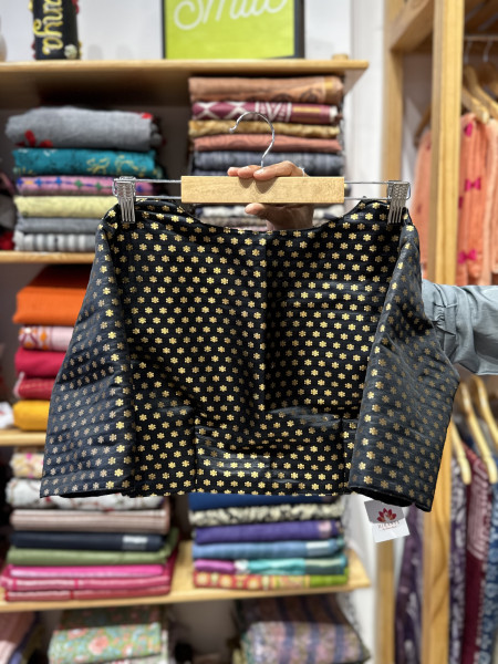 Banarsi brocade Blouse - Black