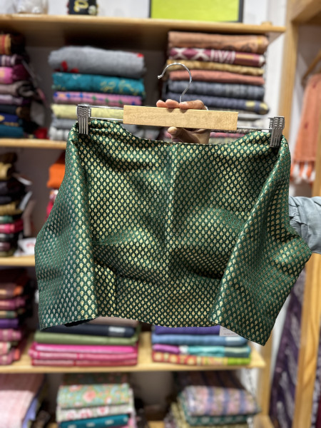 Banarsi brocade Blouse - green