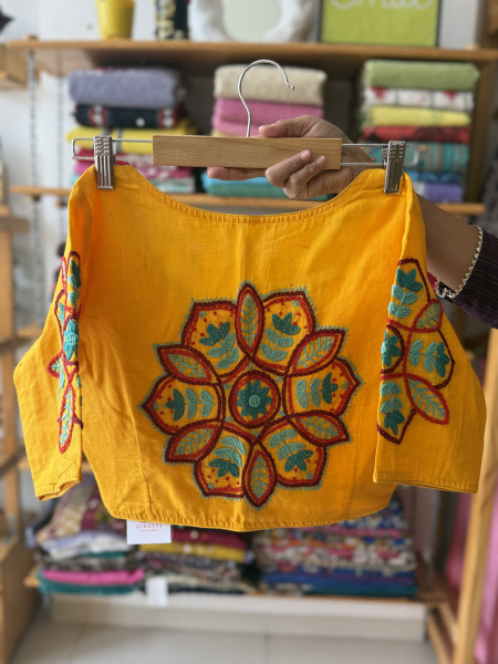 Free Size Hand embroidered Blouse