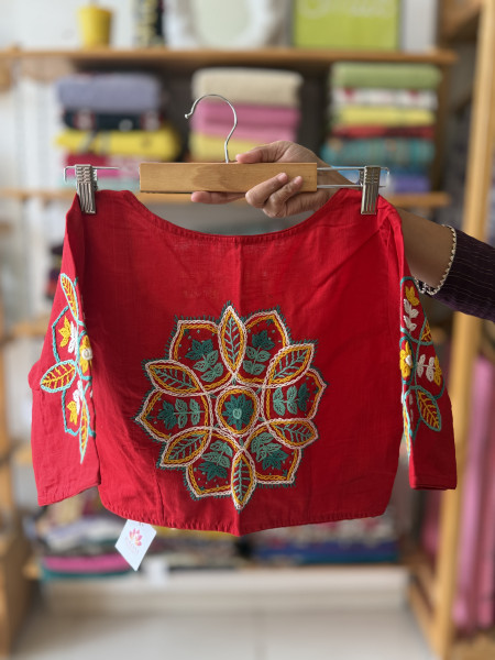 Free Size Hand embroidered Blouse