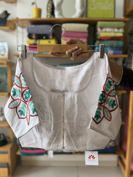 Free Size Hand embroidered Blouse